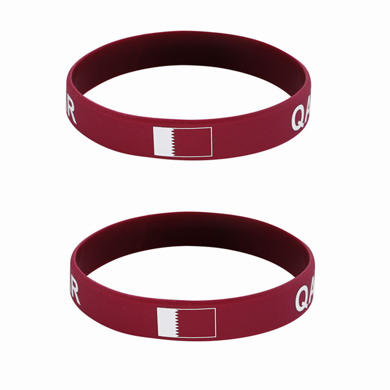 Women Fashion Qatar - 2 Stuks Qatar Vlag Siliconen Armbanden