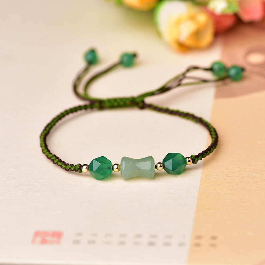Women Fashion Designer - Groene natuurlijke jade kralen armbanden mode