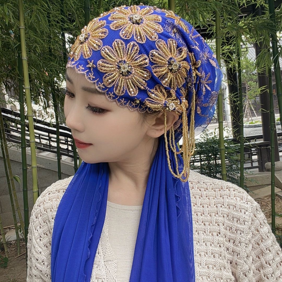 Women Fashion Malaysia - Hijab moslimvrouwen sjaal hoofddoek luxe kwastjes