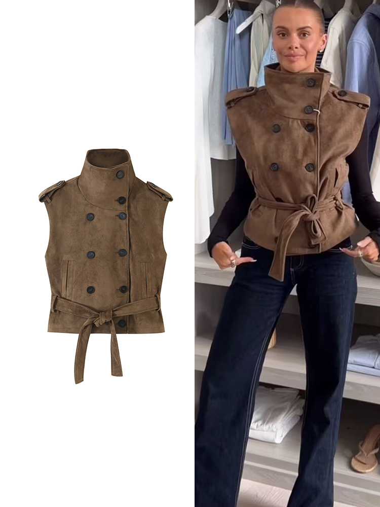 Women'S Fashion Gilet - TFMLN Dames Vintage Vest Herfst Nieuwe
