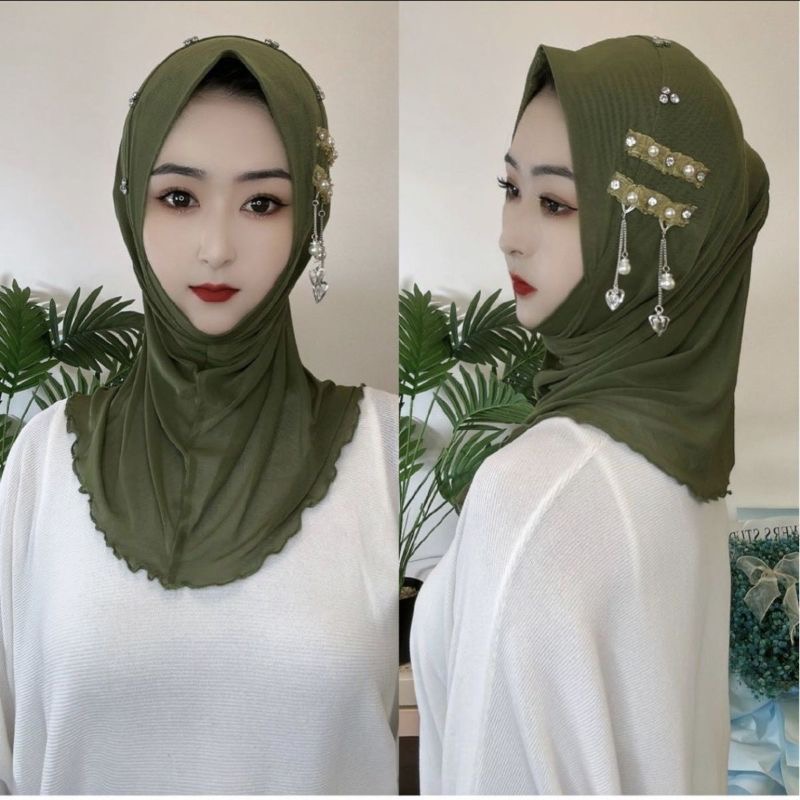 Women Fashion Malaysia - Hijab moslimvrouwen shawl hoofddoek luxe kwastjes