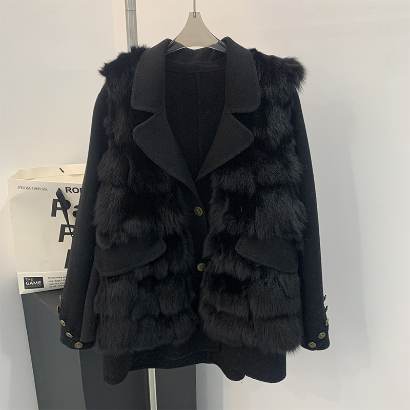 Women'S Fashion Gilet - 2024 Nieuw Echt bont, Nieuwe Topkwaliteit