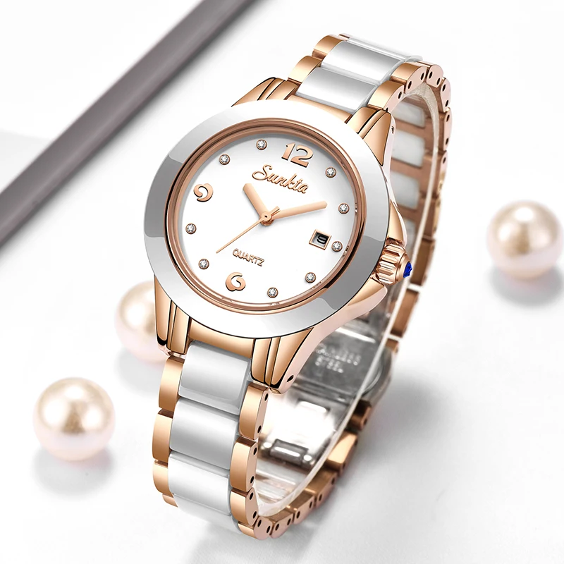 Women'S Fashion Quartz Watch - Sunkta Fashion Casual Quartz Dameshorloge Elegante