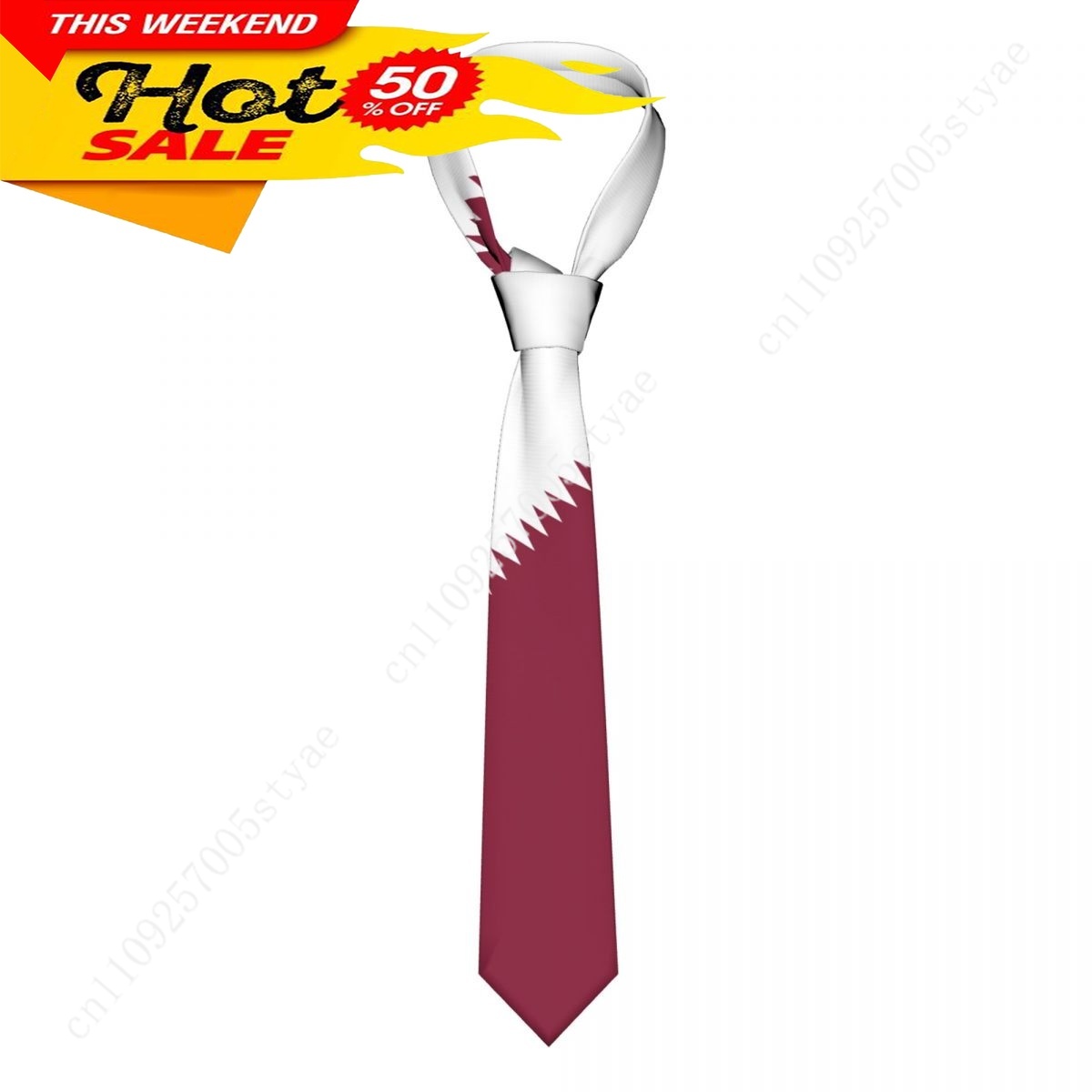 Women Fashion Qatar - Qatar Vlag Stropdas Embleem Stropdas Mannen