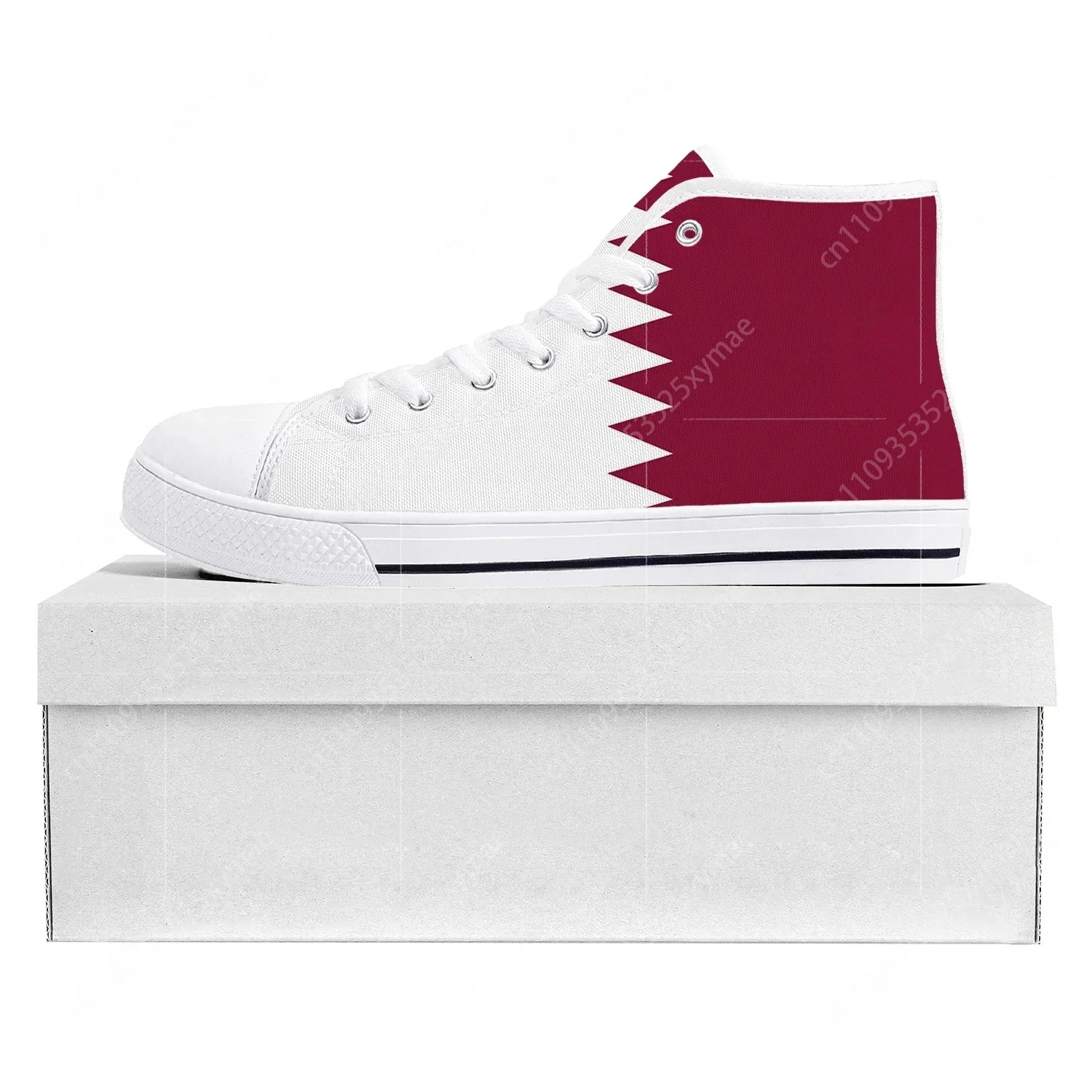 Women Fashion Qatar - Qatar vlag hoge top hoge kwaliteit