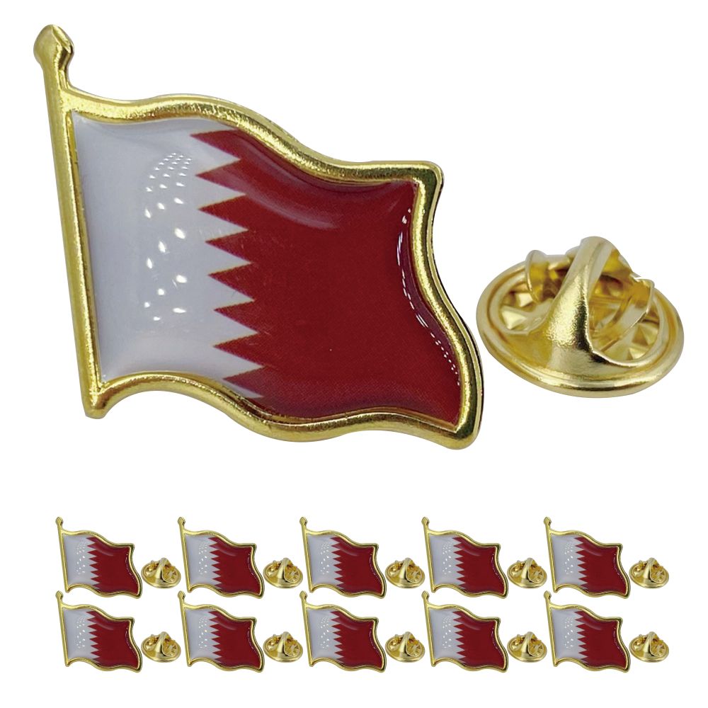 Women Fashion Qatar - Qatar Vlag Lapelpin - Emaille Metalen