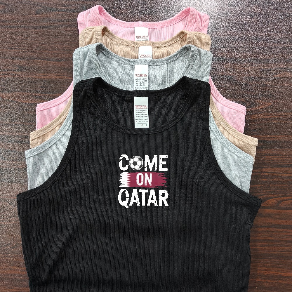 Women Fashion Qatar - Kom op Qatar 2026 Voetbal Vlag