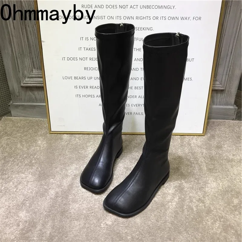 Winter Fashion Women Boots - Streetstyle Stretch Vrouwen Knie Hoge Laarzen