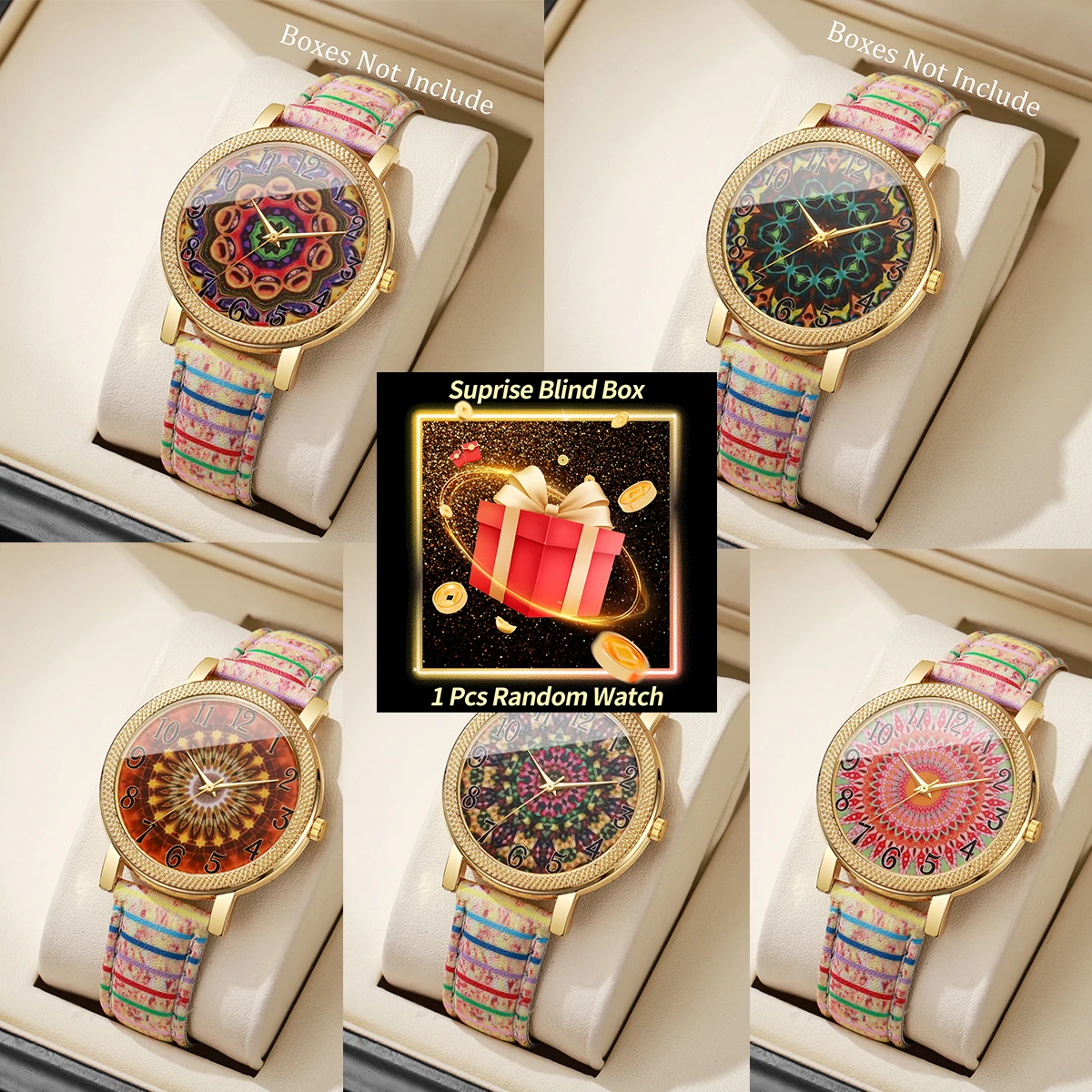 Women'S Fashion Quartz Watch - Verrassingsdoos met een bohemien dameshorloge, met