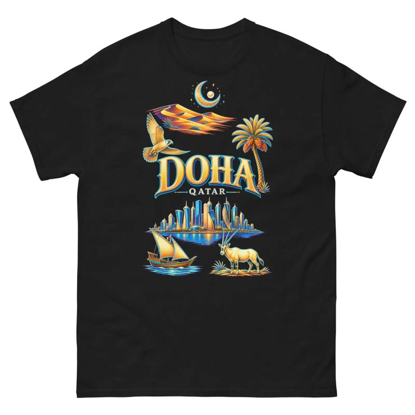 Women Fashion Qatar - Doha Qatar T-shirt, souvenir, reisartikel, cadeau