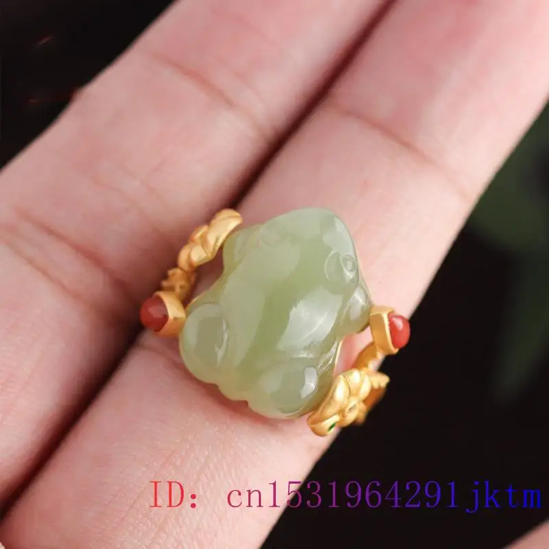 Groene Jade Kikker Ringen Char - Women Fashion Designer recensie en prijs