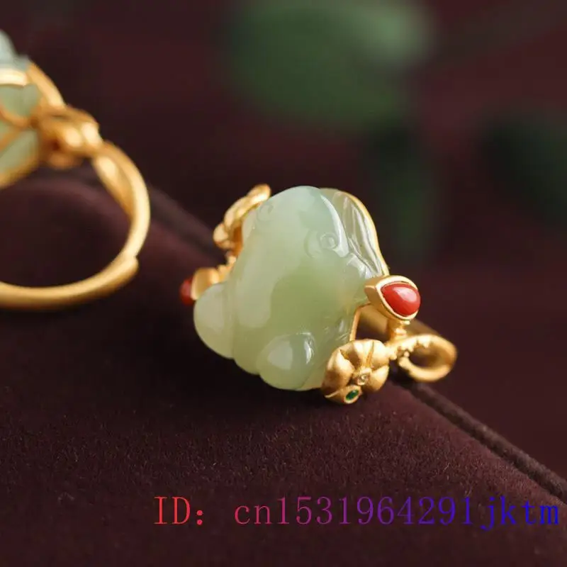 Groene Jade Kikker Ringen Char - Women Fashion Designer recensie en prijs