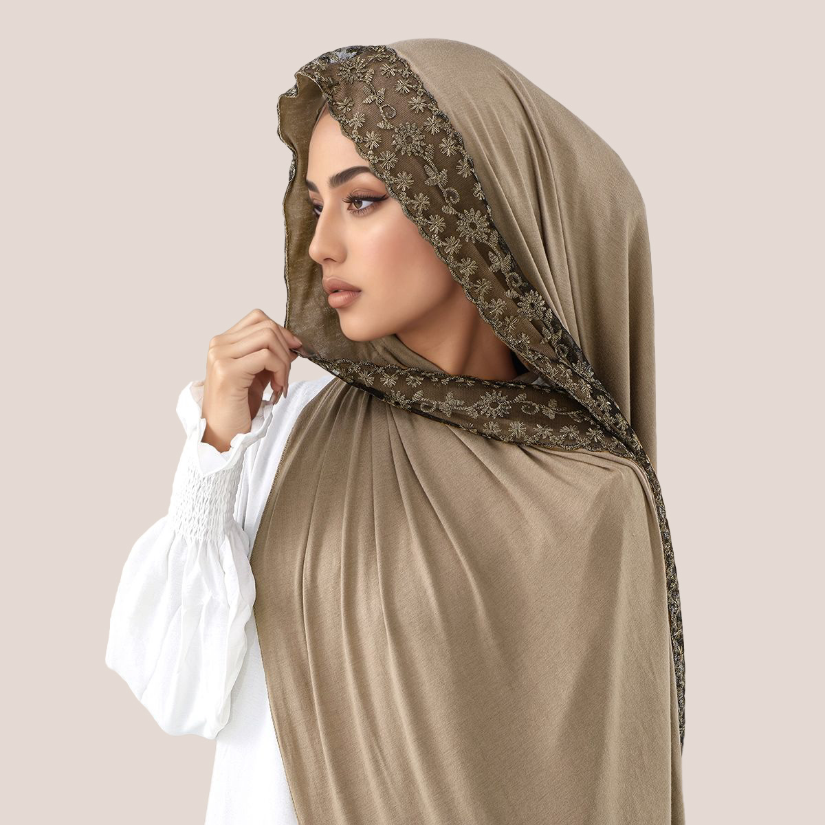 Kant Borduren Katoen Jersey Mo - Women Fashion Malaysia recensie en prijs