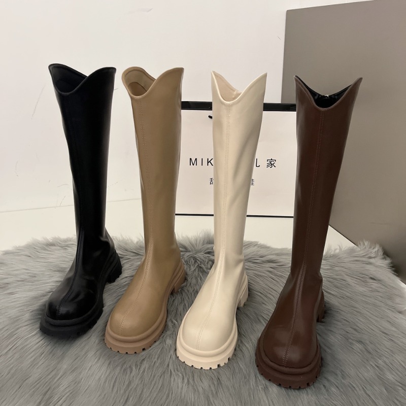 Retro blote gekleurde laarzen  - Winter Fashion Women Boots recensie en prijs