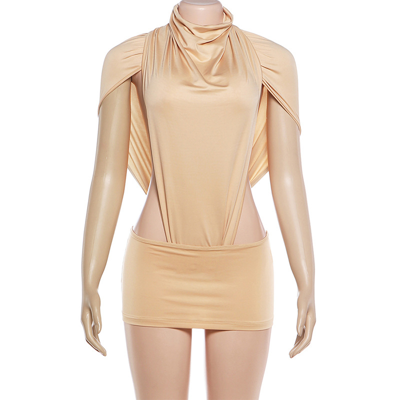 Vrouwen Solid Side Hollow 2-de - Turtleneck Bodysuit recensie en prijs