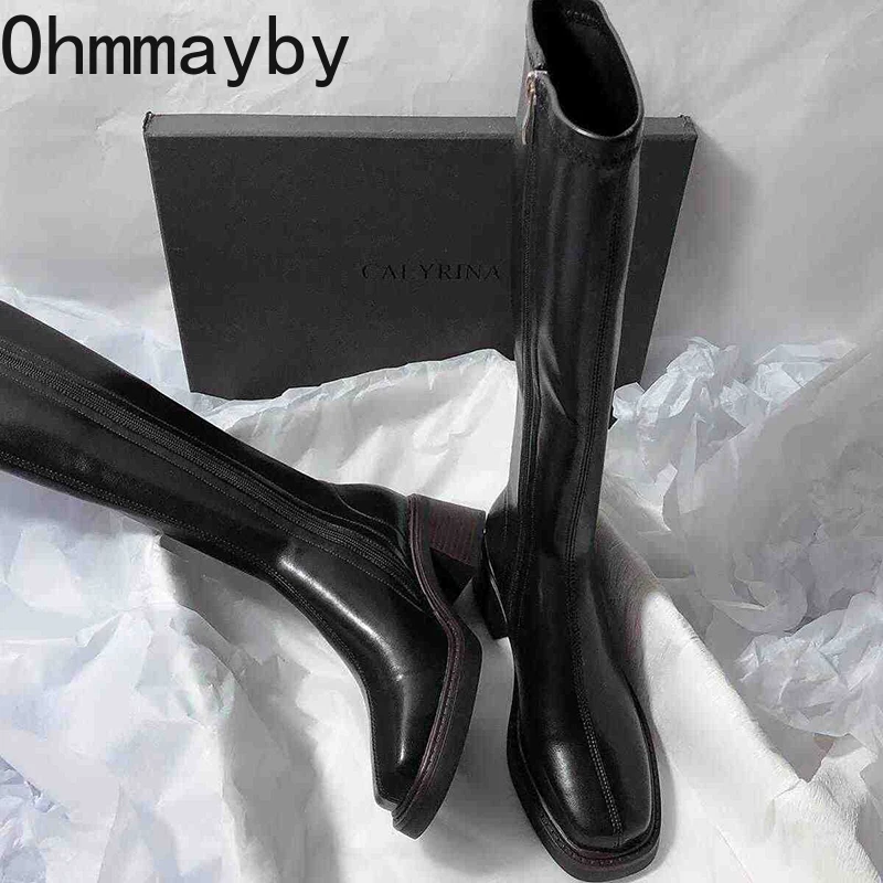 Vintage Dikke Hak Vrouwen Knie - Winter Fashion Women Boots recensie en prijs