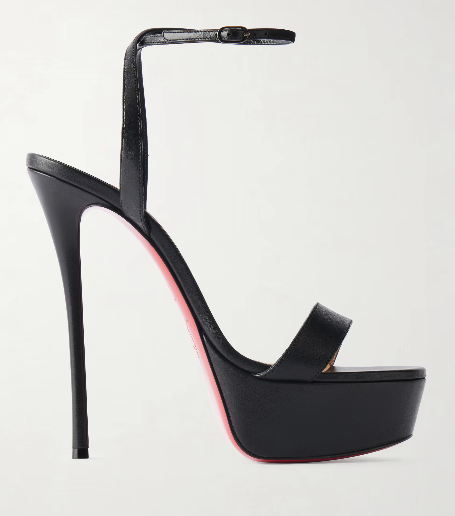 Metallic leren plateau stilett - Women Fashion Designer recensie en prijs