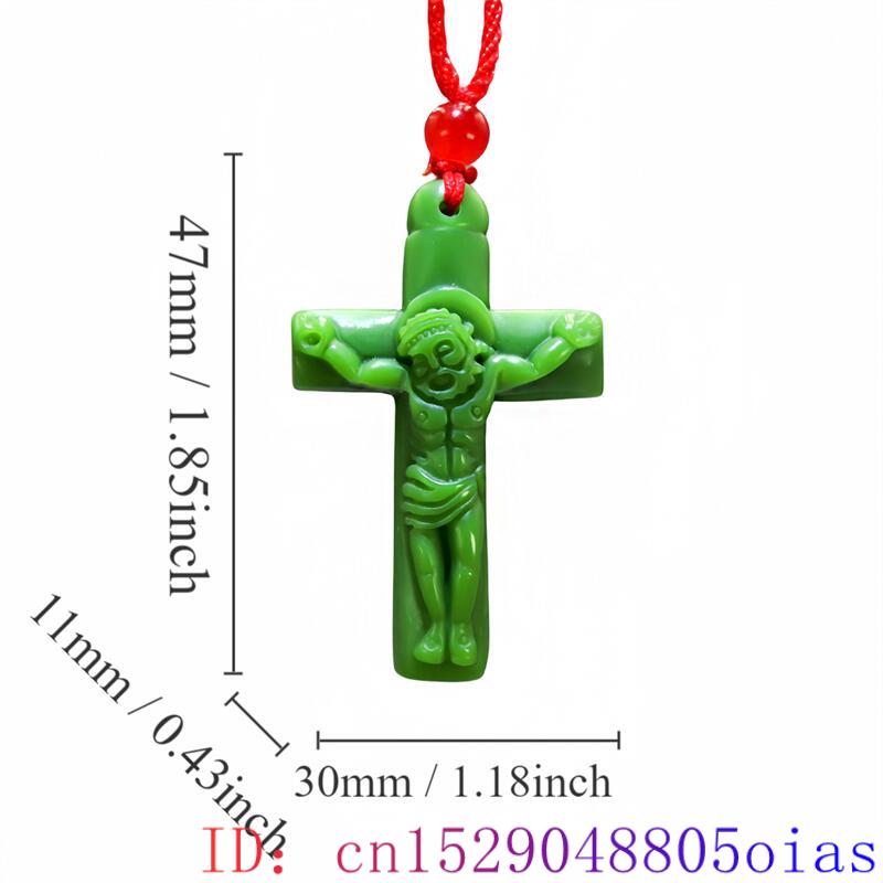Groene Echte Jade Kruis Hanger - Women Fashion Designer recensie en prijs