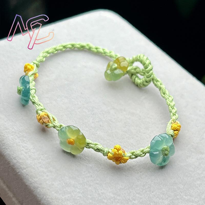 Myanmar Jadeïet Bloem Armband  - Women Fashion Designer recensie en prijs