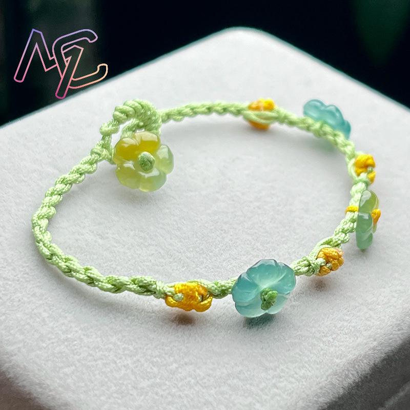 Myanmar Jadeïet Bloem Armband  - Women Fashion Designer recensie en prijs