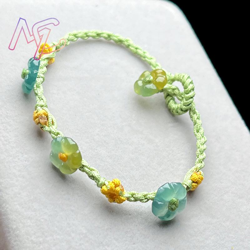 Myanmar Jadeïet Bloem Armband  - Women Fashion Designer recensie en prijs