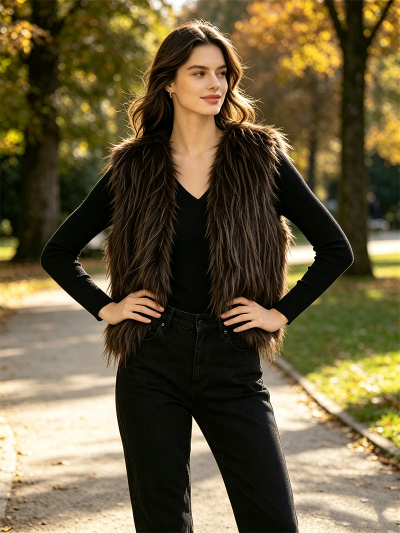 Guobioziy Dames Imitatiebont V - Women'S Fashion Gilet recensie en prijs