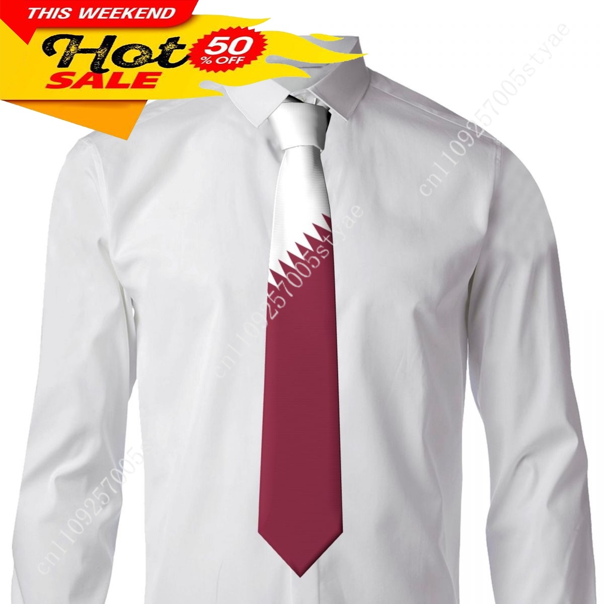 Qatar Vlag Stropdas Embleem St - Women Fashion Qatar recensie en prijs