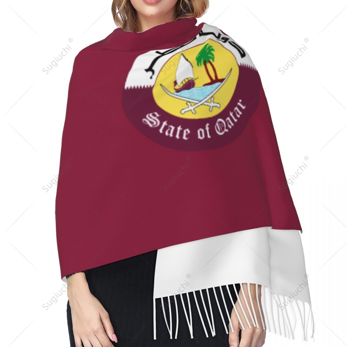Qatar embleem vlag sjaal Pashm - Women Fashion Qatar recensie en prijs