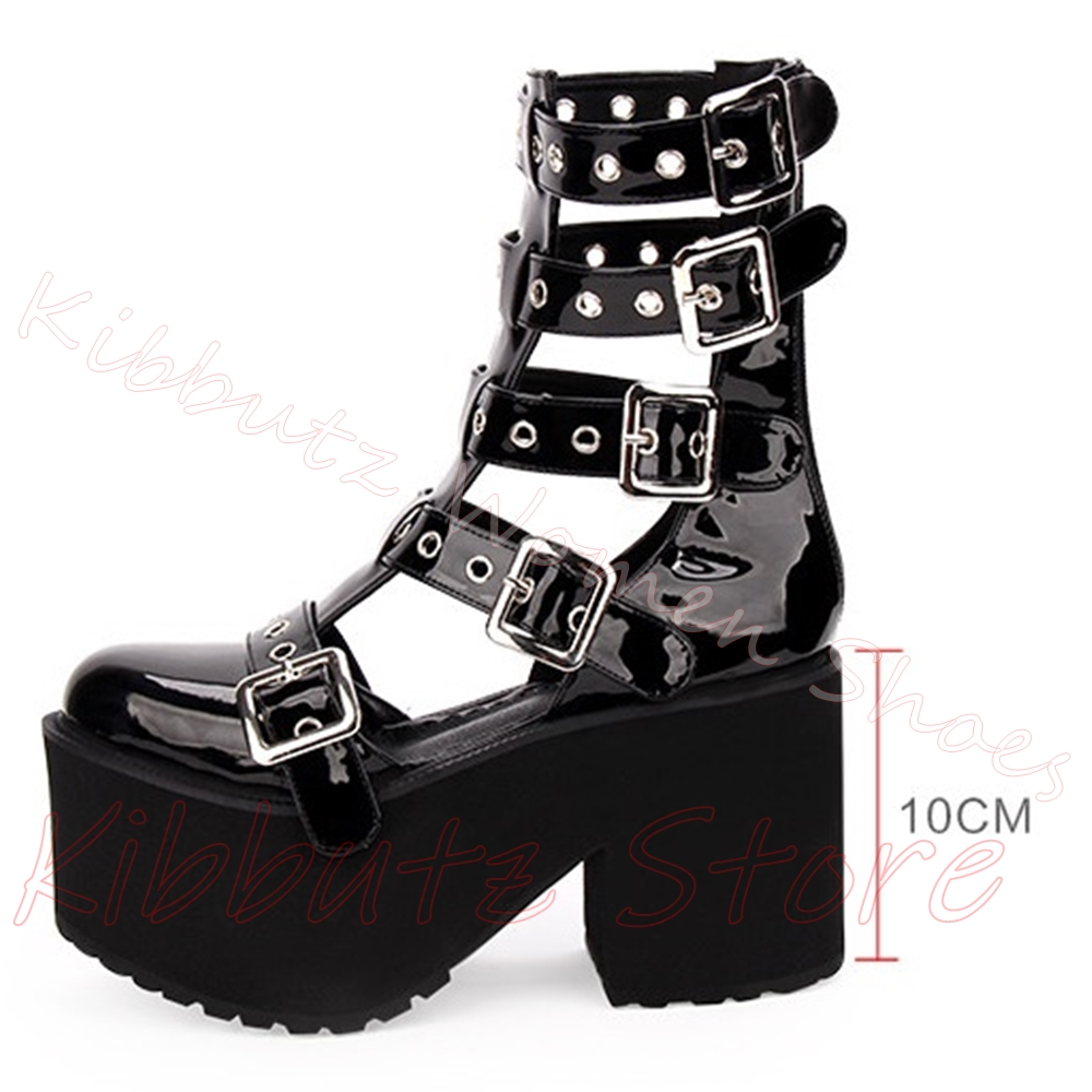 Sandalen met meerdere gespen,  - Women'S Fashion Leather Boots recensie en prijs