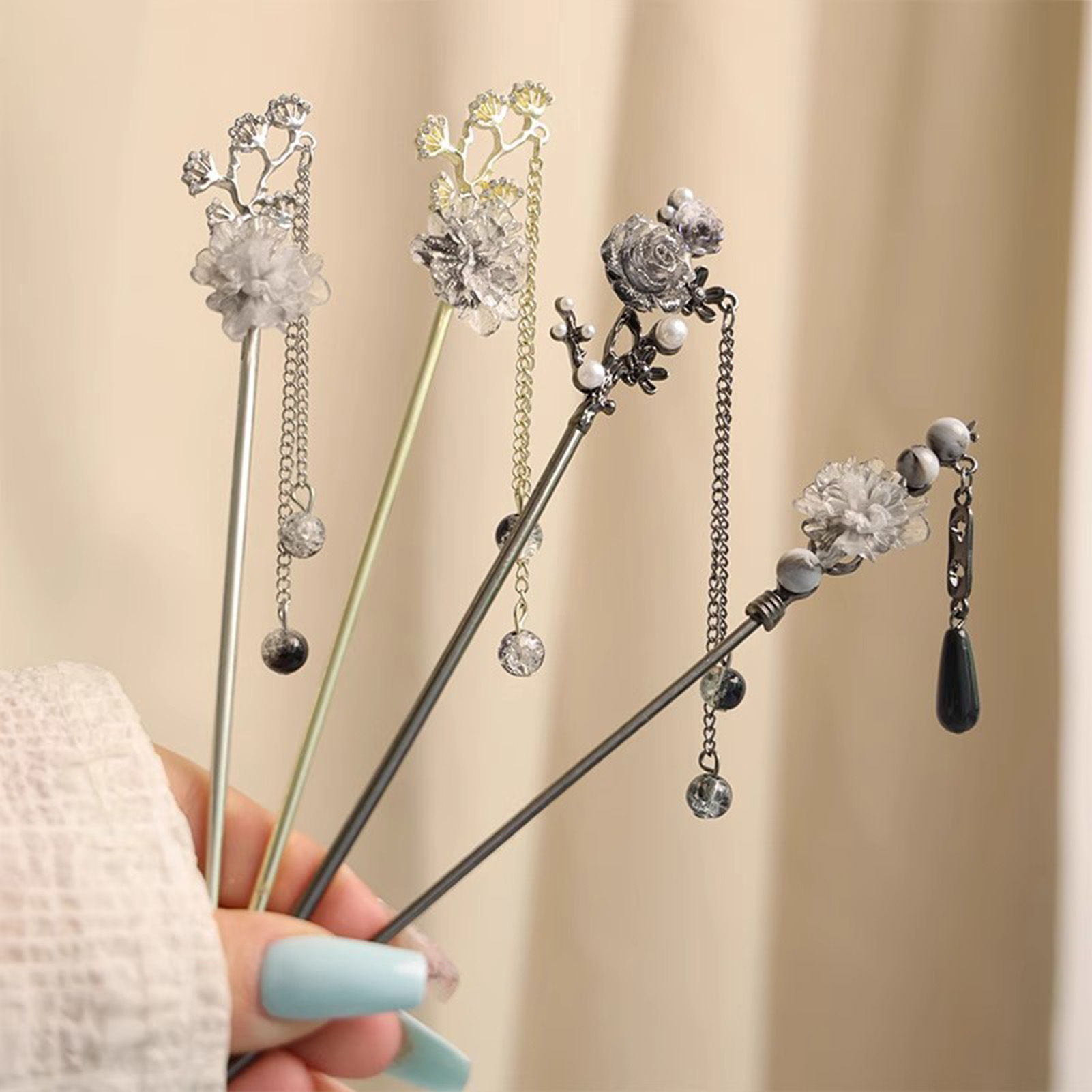 Elegante bloem haarstokjes vor - Women Fashion Hub recensie en prijs