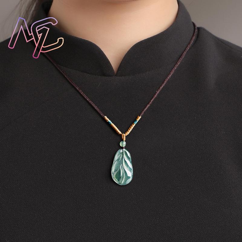 Myanmar Jadeïet Blad Hanger Ge - Women Fashion Designer recensie en prijs