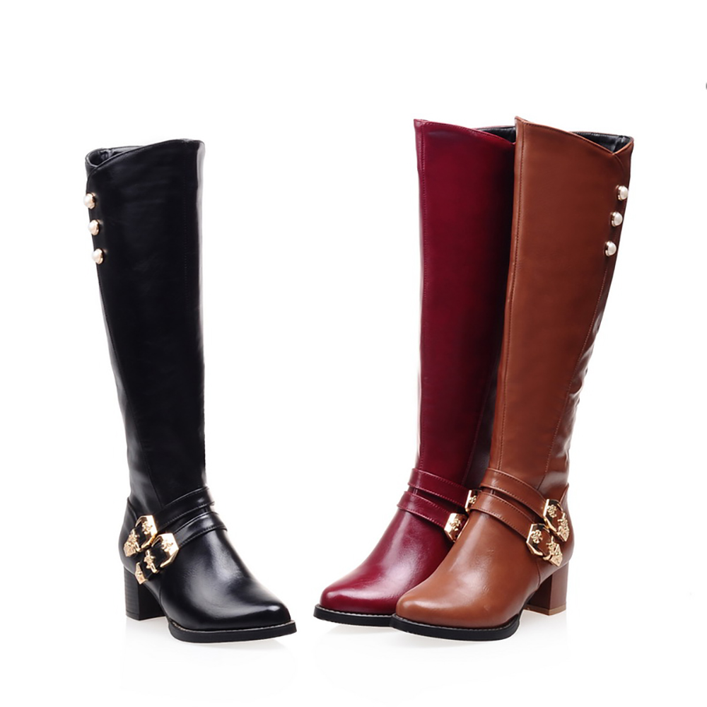 Gloednieuwe Mode Rood Zwart Vr - Winter Fashion Women Boots recensie en prijs