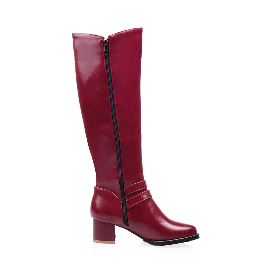 Gloednieuwe Mode Rood Zwart Vr - Winter Fashion Women Boots recensie en prijs