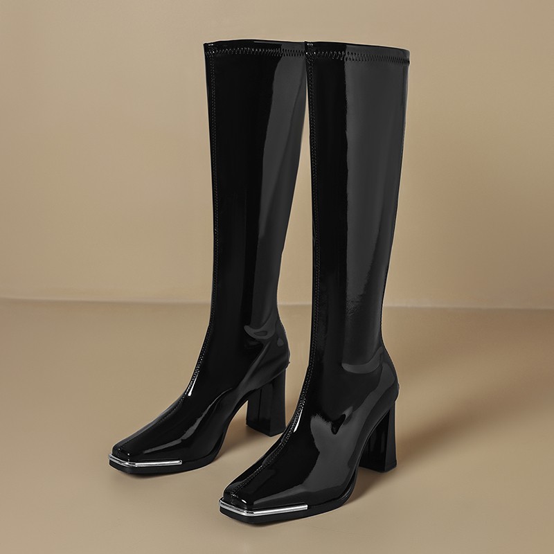 Kniehoge laarzen Herfst nieuwe - Women'S Fashion Leather Boots recensie en prijs